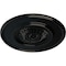 Ekena Millwork Large Floral Ceiling Medallion, Hand-Painted Black Pearl, 41 1/8"OD x 2 1/2"P CM41FLBPS - alternate 4